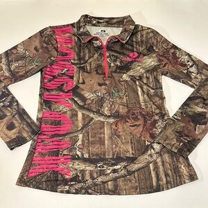 MOSSY OAK WOMENS QUARTER ZIP SWEATER